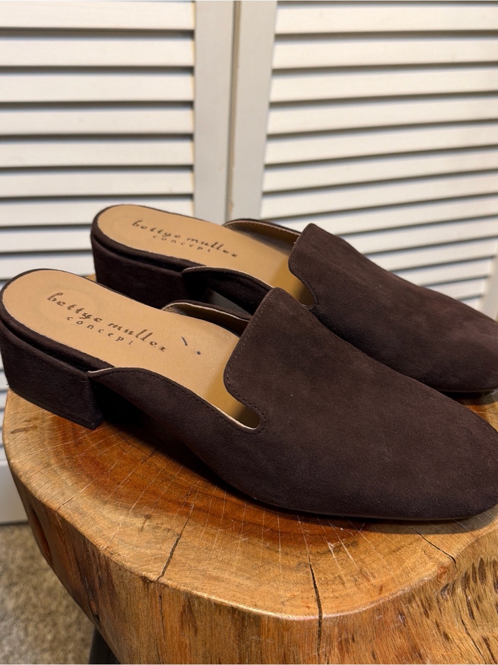 Brown Suede Slip-On Loafers